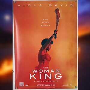 THE WOMAN KING (2022) - ORIGINAL DOUBLE SIDED MOVIE POSTER
